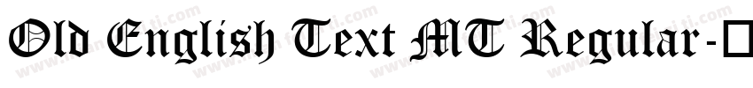 Old English Text MT Regular字体转换
